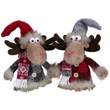 Elch 23cm (30cm) 2er Set Deko