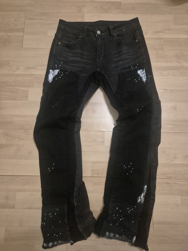 Flared jeans black - flared,