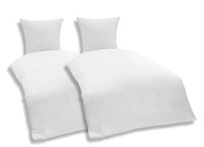 4 teilig Uni Bettwäsche