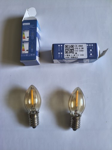 Led mini kerzenlampe - 2x,