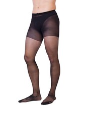 Herren Strumpfhose Schwarz 40