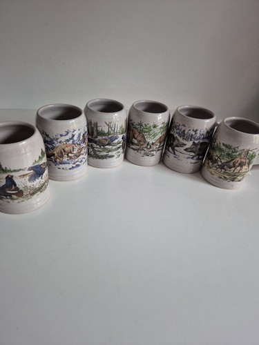 6er set ddr bierkrüge - ddr,