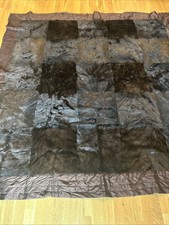 Pelzdecke Echte Gr XXL Patagonia dunkelbraun Rückseite: 100% Seide