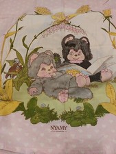 Vintage Bettwäsche Monchichi Nyami bedding set