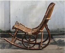 Schaukelstuhl "SIT" bzw. "Cilian" Vintage Rattan Handarbeit wie neu!!!