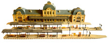 Vollmer H0 3560 Bahnhof Baden Baden fertig gebaut mit Bahnsteigen HO H0 1:87