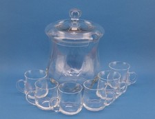 Bowle, Bowle Set aus Glas, mit