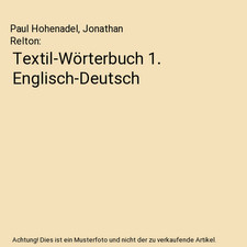 Textil-Wörterbuch 1