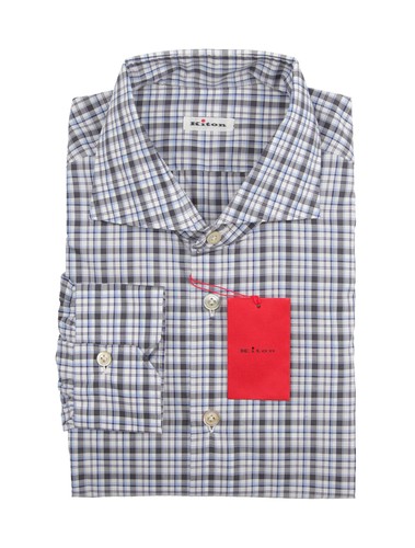 Kiton dunkelblau kariert - kiton,