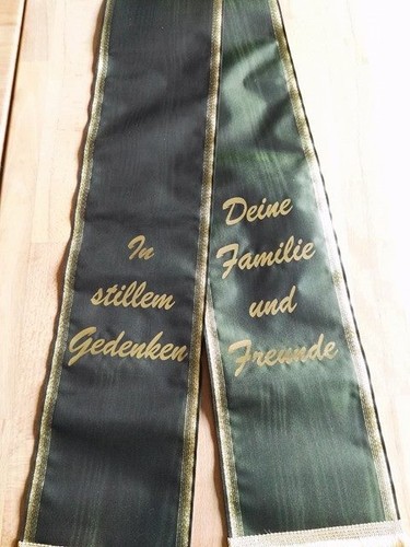 2x77cm stillem gedenken - stillem,