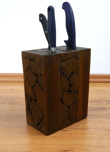 Messerblock teakholzpuzzle - messerblock,