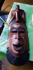 Massai Krieger Holz Maske