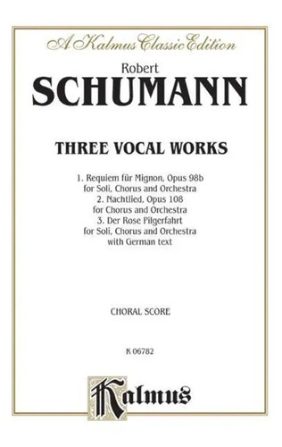 Schumann vocal wks - schumann,