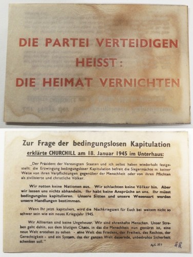 1945 flugblatt wehrmacht - flugblatt,