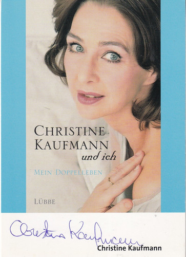 Autogramm christine kaufmann - -,