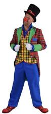 Clown Frack Hose Herren Harlekin Kostüm Anzug Kasper Weste Jacke Zylinder Melone