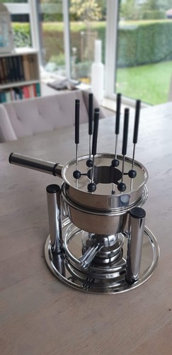 Fondue set aus edelstahl mit - mit, 6