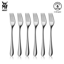 WMF Merit Menügabel B-Ware 6-tlg, Cromargan®, Gabel, Besteck set, Tafelgabeln,