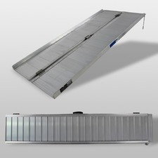 Rollstuhlrampe Rampe 184 cm klappbar leicht Alu Auffahrrampe Schwellenrampe 