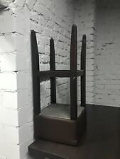 Holz Barhocker Barstuhl Thekenstuhl Tresenstuhl Hocker Leder braun Stuhl Sitz 