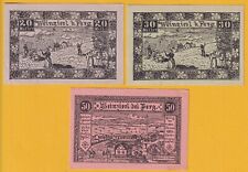 Weinzierl bei Perg (OÖ) -Gemeinde- 20 H., 30 H. u. 50 H. -Druck schw. (JP 1152b)