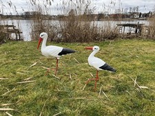 Störche Familie Set 2x Storch
