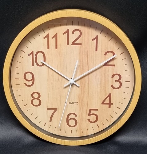 Wanduhr holzoptik - holzoptik, –
