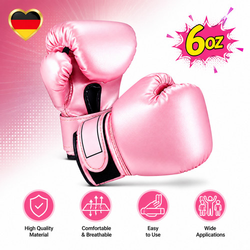 Kinder boxhandschuhe rosa - boxhandschuhe, 6
