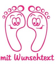 Babyfüsse Auto Aufkleber