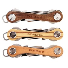 Keykeepa Edelholz Key Organizer Schlüssel Manager Schlüsselanhänger Metall Etui