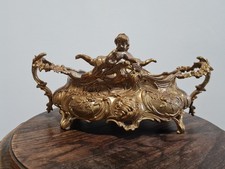 Alter Jugendstil vergoldet französischer Übertopf jardiniere