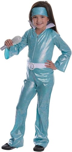 Kinder mädchen blau 70er - kinder,