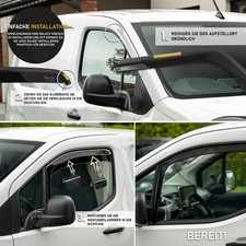 für Opel Zafira Life I 2019- Windabweiser vordere Seitenfenster