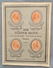 Die Söhne Bach Piano Noten