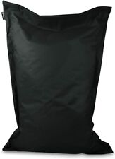 BuBiBag Sitzsack - rechteckiges Bodenkissen - Outdoor - Schwarz-150x120 cm
