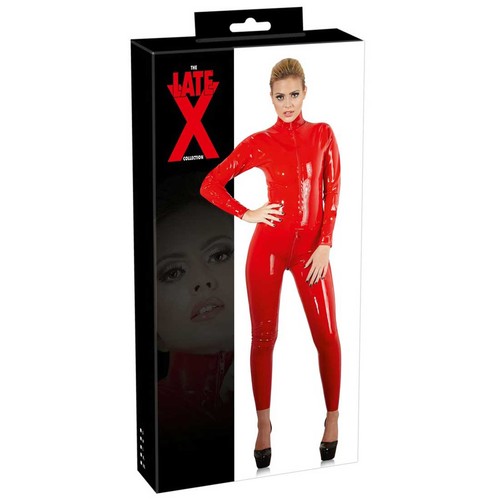 Catsuit rot latex - catsuit,