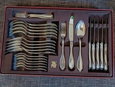 WMF Besteck  Englische Rose  6 Personen 30 Teile. 90g versilbert. Guter Zustand