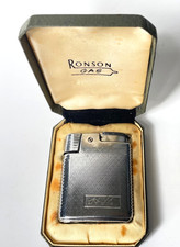 Altes RONSON LITEGUARD Gasfeuerzeug aus 1966 noch OVP Box gute Funktion gasdicht