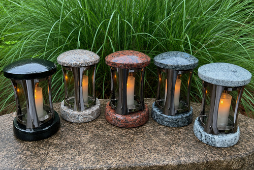 Grablaterne grablampe granit - grablaterne,