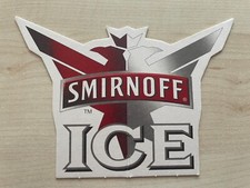 Bierdeckel Smirnoff ICE-Werbung, ca. 15x10 cm, aufsteckbar durch Mittelstanzung