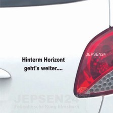 Aufkleber hinterm horizont - aufkleber,