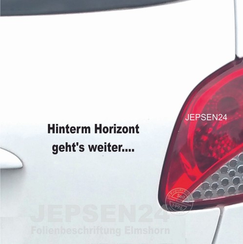 Aufkleber hinterm horizont - aufkleber,