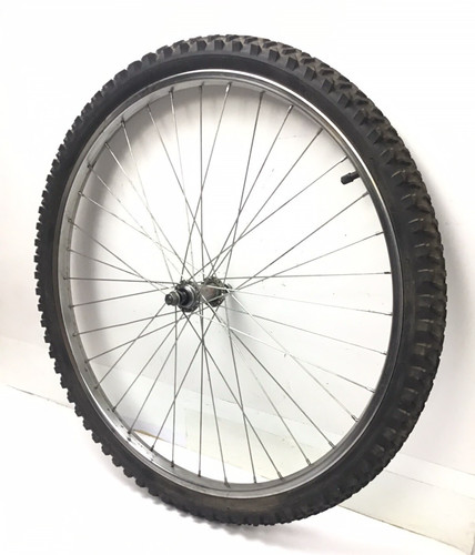 Bicycle front chrome wheel - bicycle,