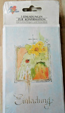 5 Einladungskarten zur Konfirmation mit Umschlägen -  Einladungen -