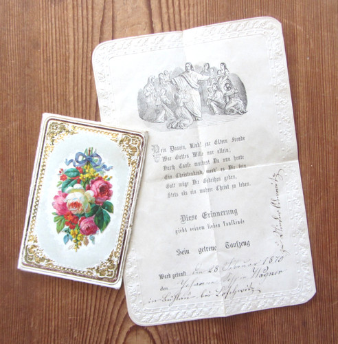 Patenbrief taufbrief rosen - patenbrief,