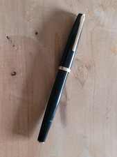 GEHA 715 Rolled Gold  Kolbenfüller selten neuwertig Vintage Feder 14K 585 Gold