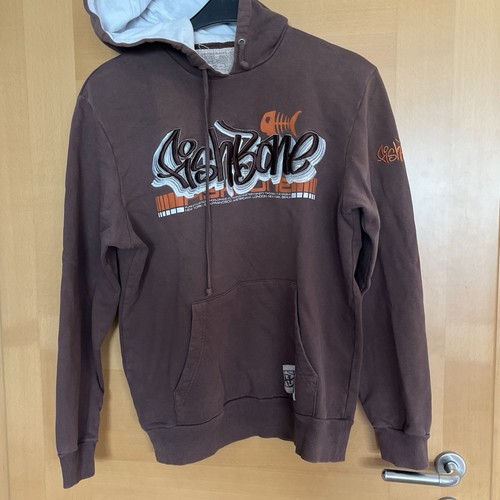 Hoodie fishbone braun - gr, 100