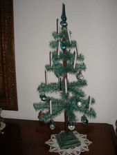 Christbäumchen in türkis,Gansfeder-Gänsefederbaum