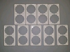 9 Stück Jung 5582 Rahmen 2-fach Cremeweiß Serie  ST 550