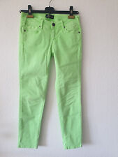 CIMARRON Designer STRETCH JEANS Hose CROPPED Hose NEON GRÜN Gr. 36 S